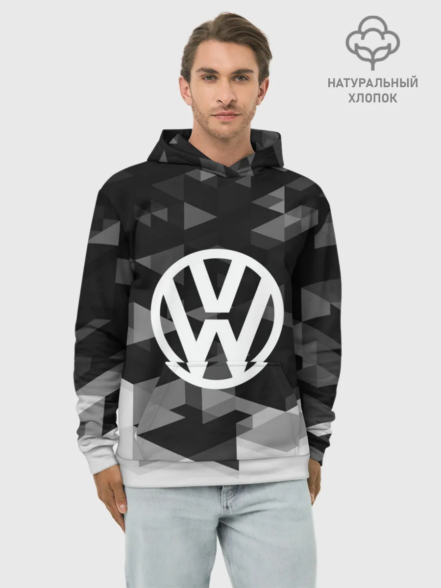 Худи мужской база хлопок / Volkswagen sport geometry