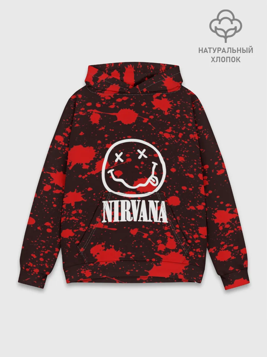 Худи мужской база хлопок / NIRVANA