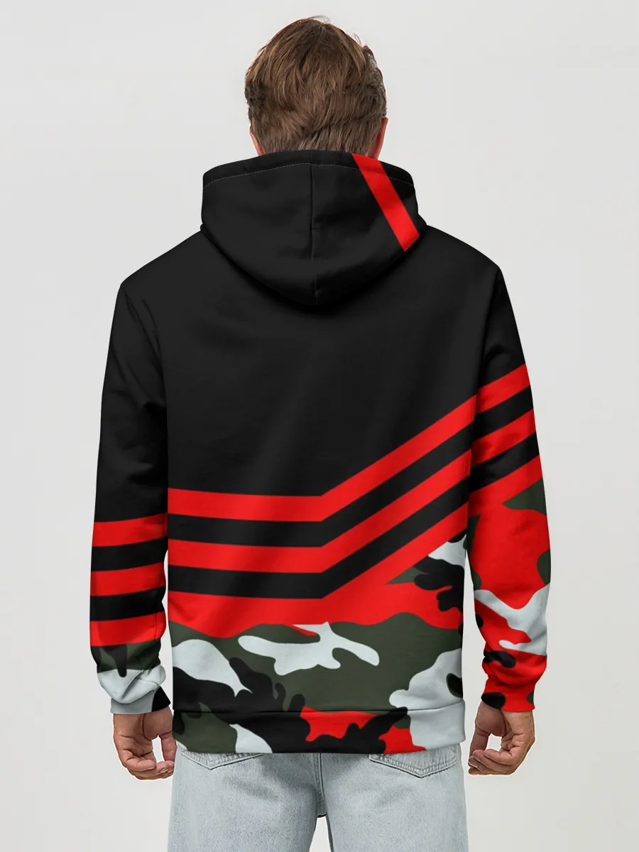 Худи мужской база хлопок / Камуфляж Полиция