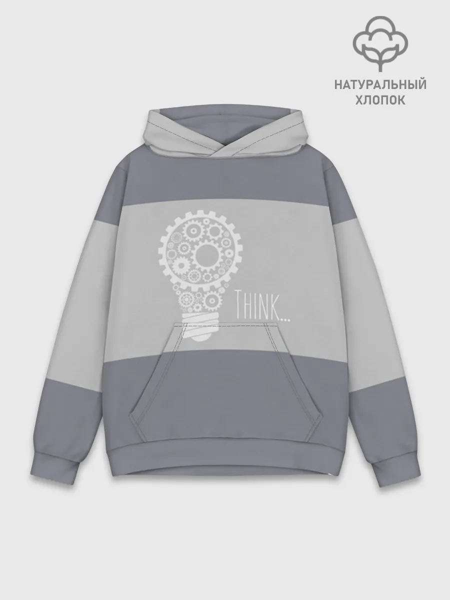 Худи мужской база хлопок / Think