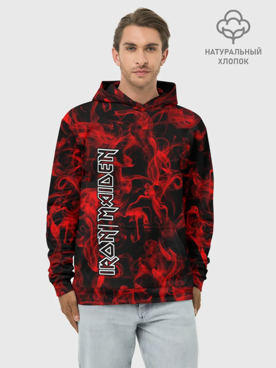 Худи мужской база хлопок / Iron Maiden