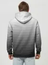 Худи мужской база хлопок / Серые полосы
