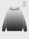 Худи мужской база хлопок / Серые полосы