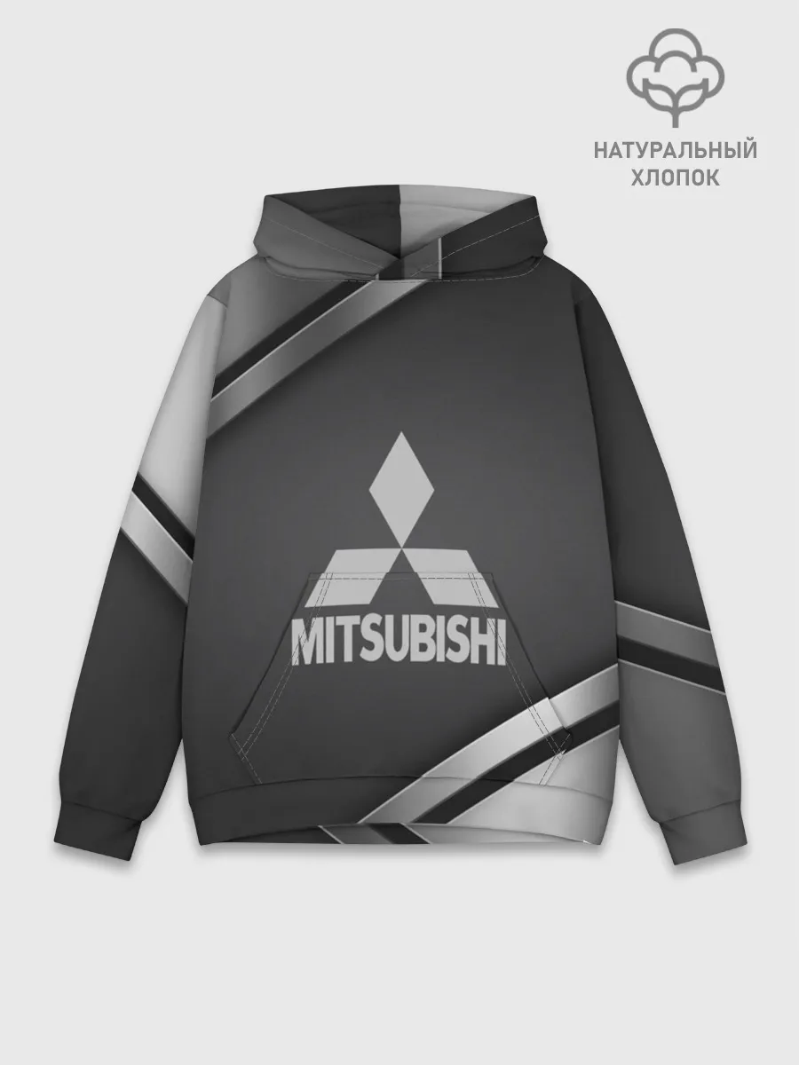 Худи мужской база хлопок / MITSUBISHI SPORT