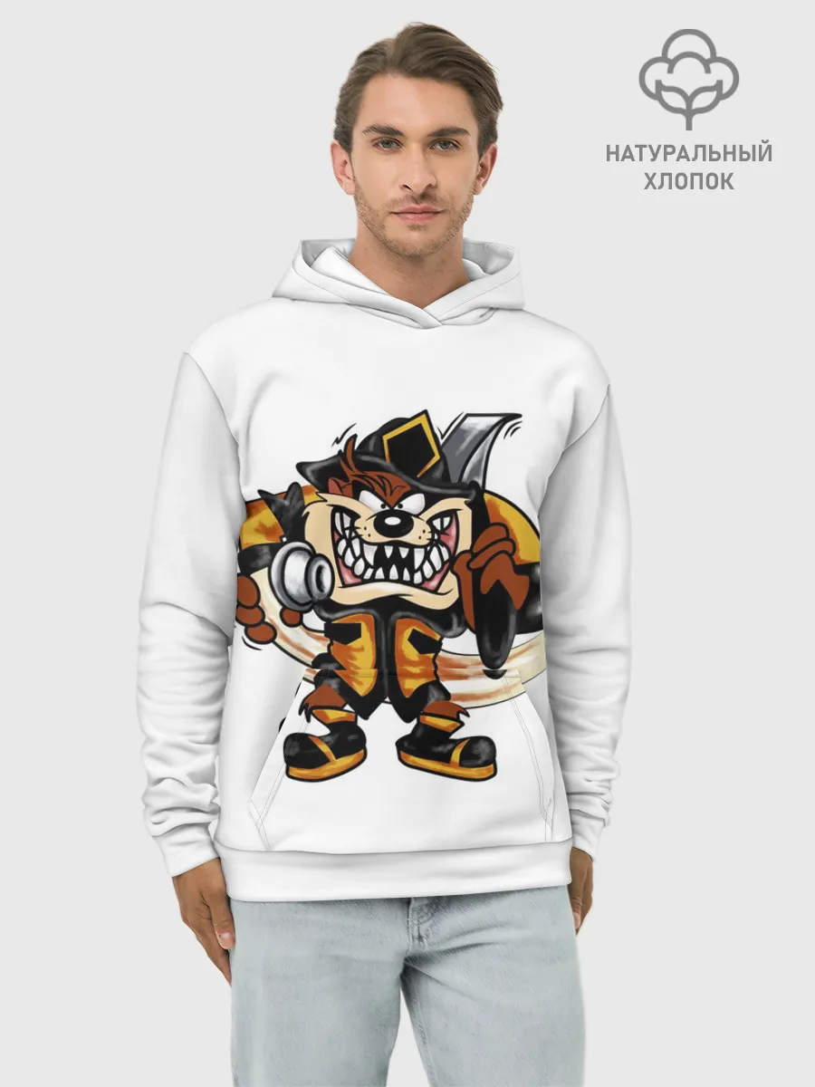 Худи мужской база хлопок / Пожарный демон