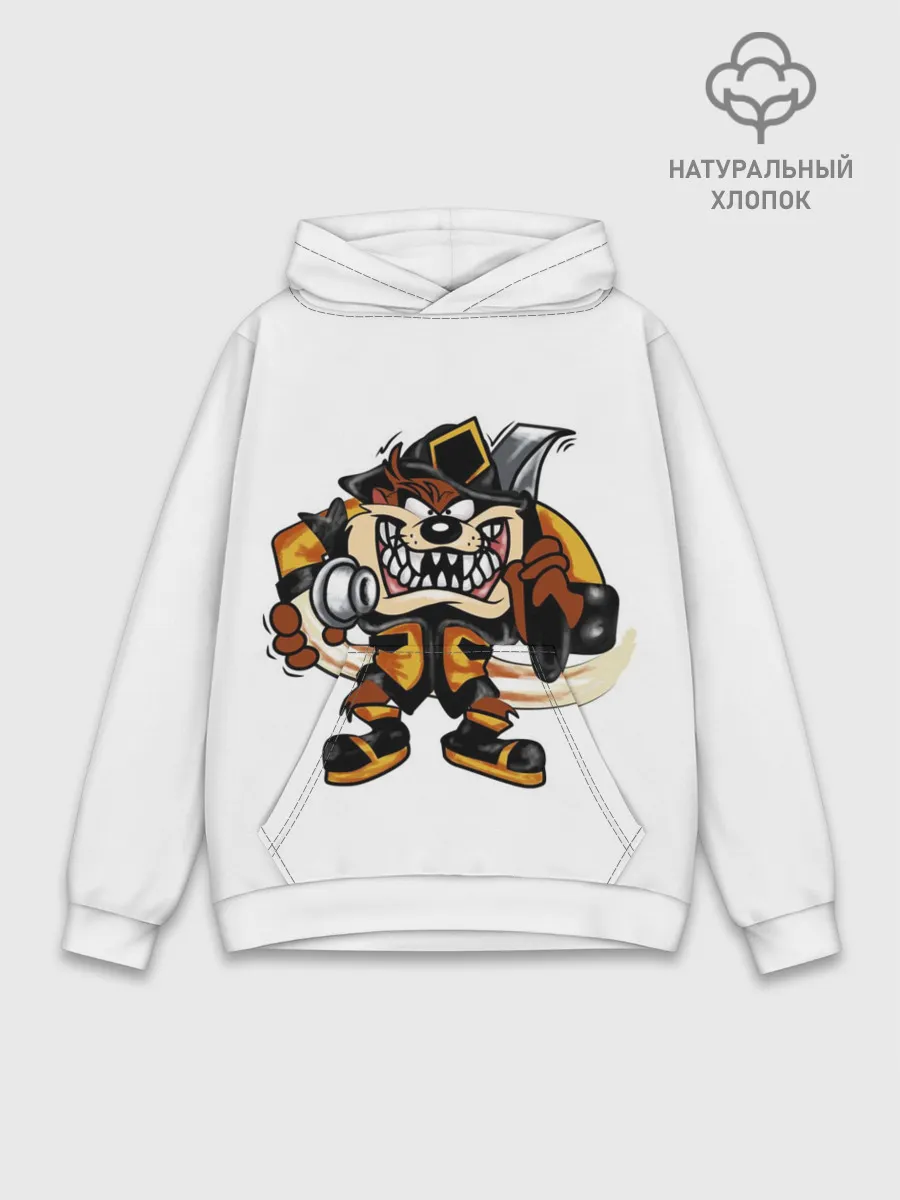 Худи мужской база хлопок / Пожарный демон