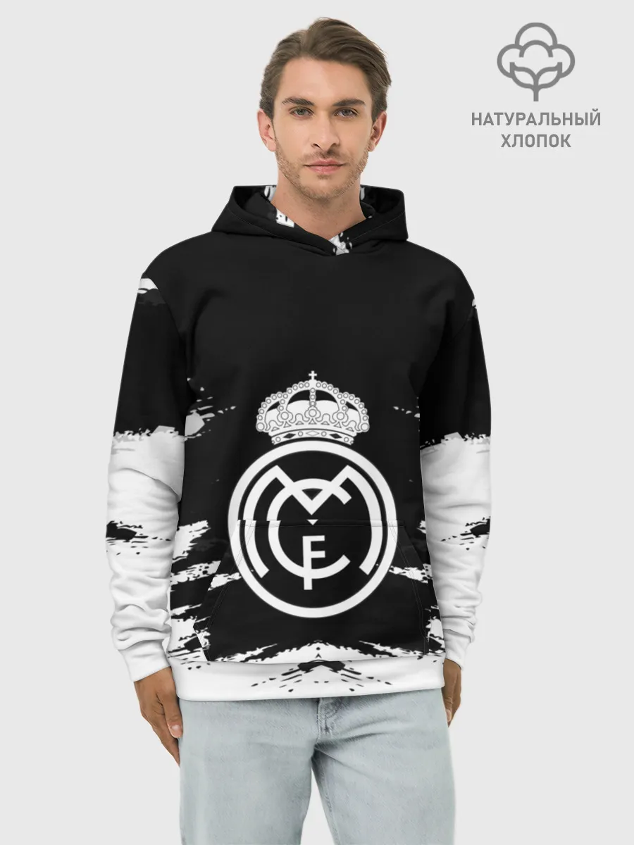 Худи мужской база хлопок / REAL MADRID