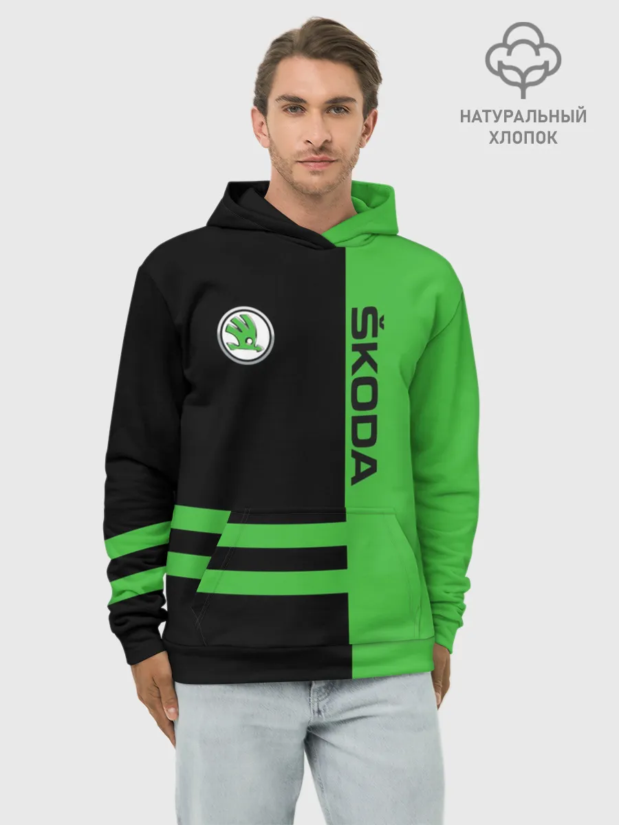 Худи мужской база хлопок / Skoda