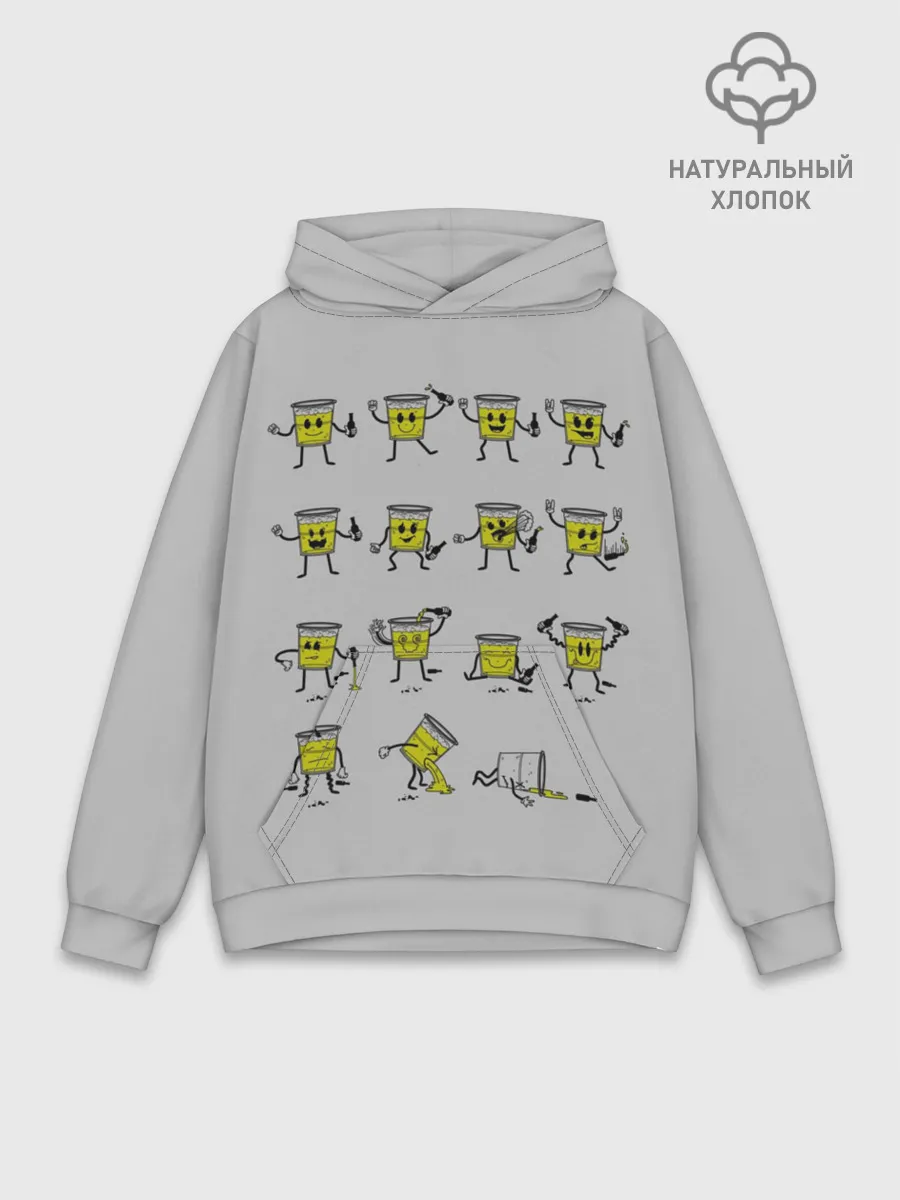 Худи мужской база хлопок / 99 Bottles