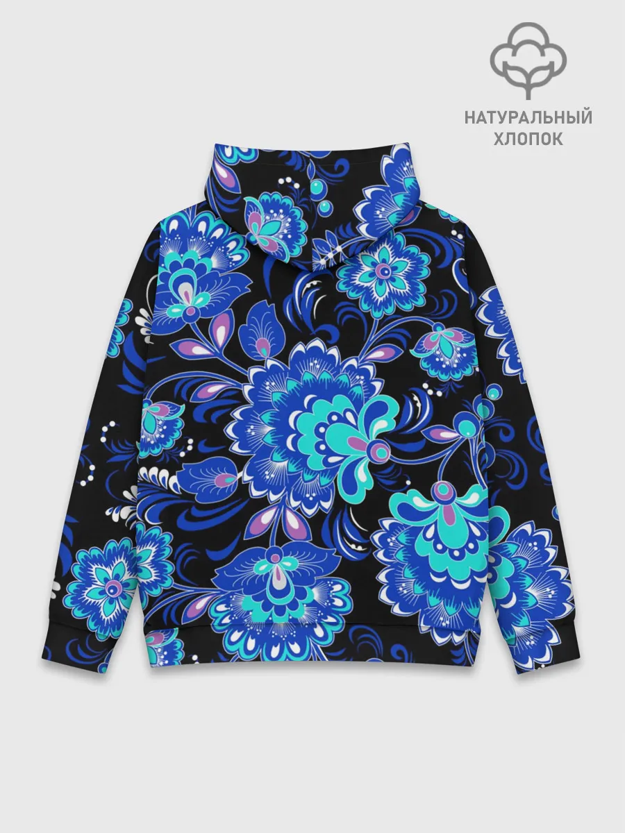 Худи мужской база хлопок / Хохлома