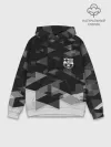 Худи мужской база хлопок / Barcelona Geometry Sport