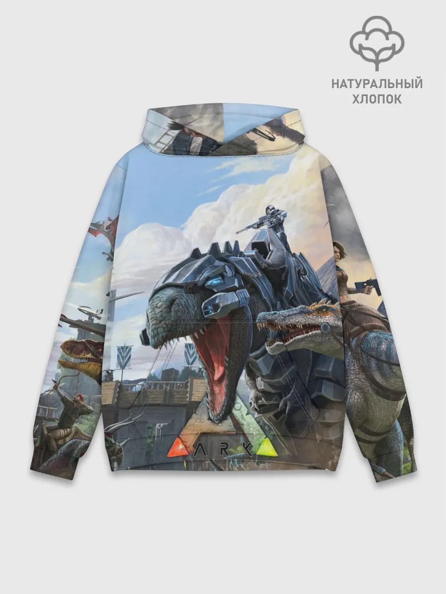Худи мужской база хлопок / Ark Survival Evolved