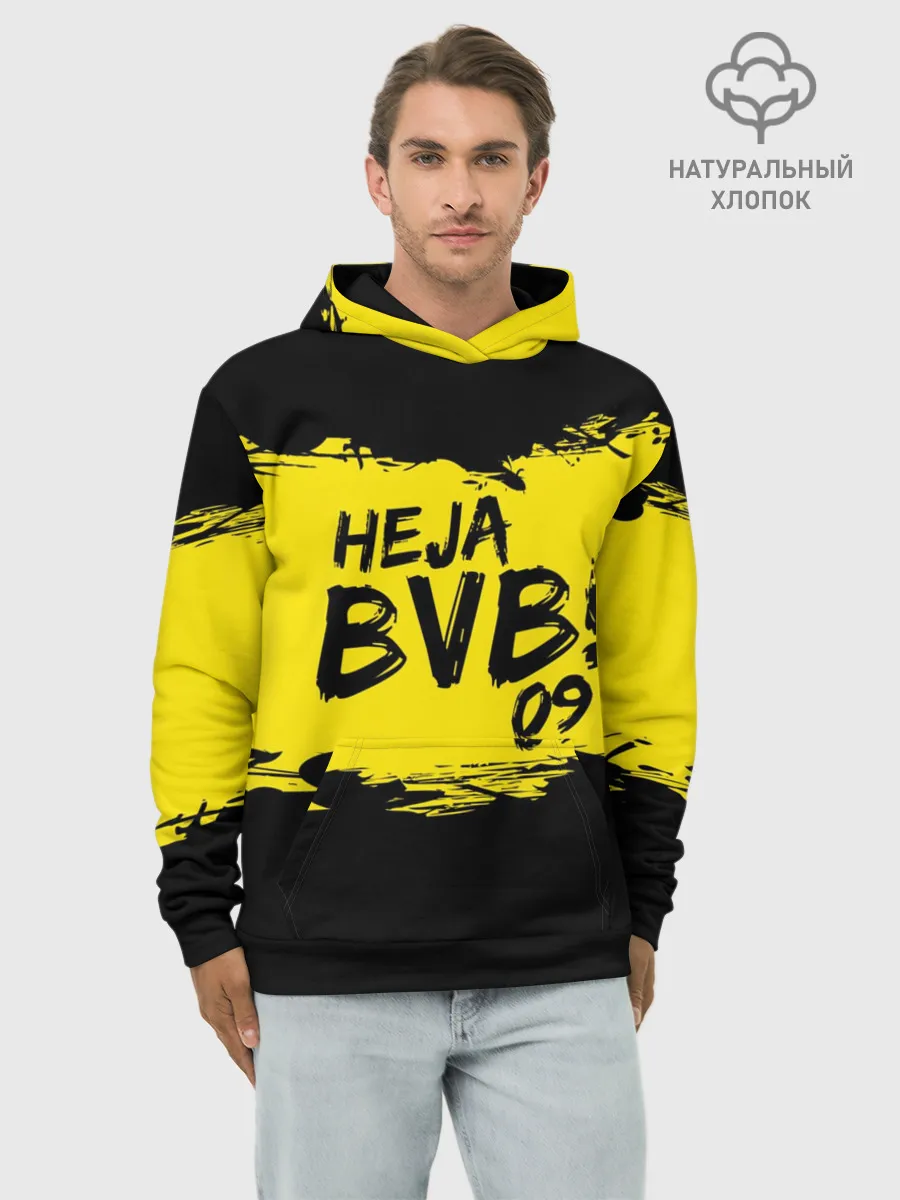Худи мужской база хлопок / Borussia Dortmund FC