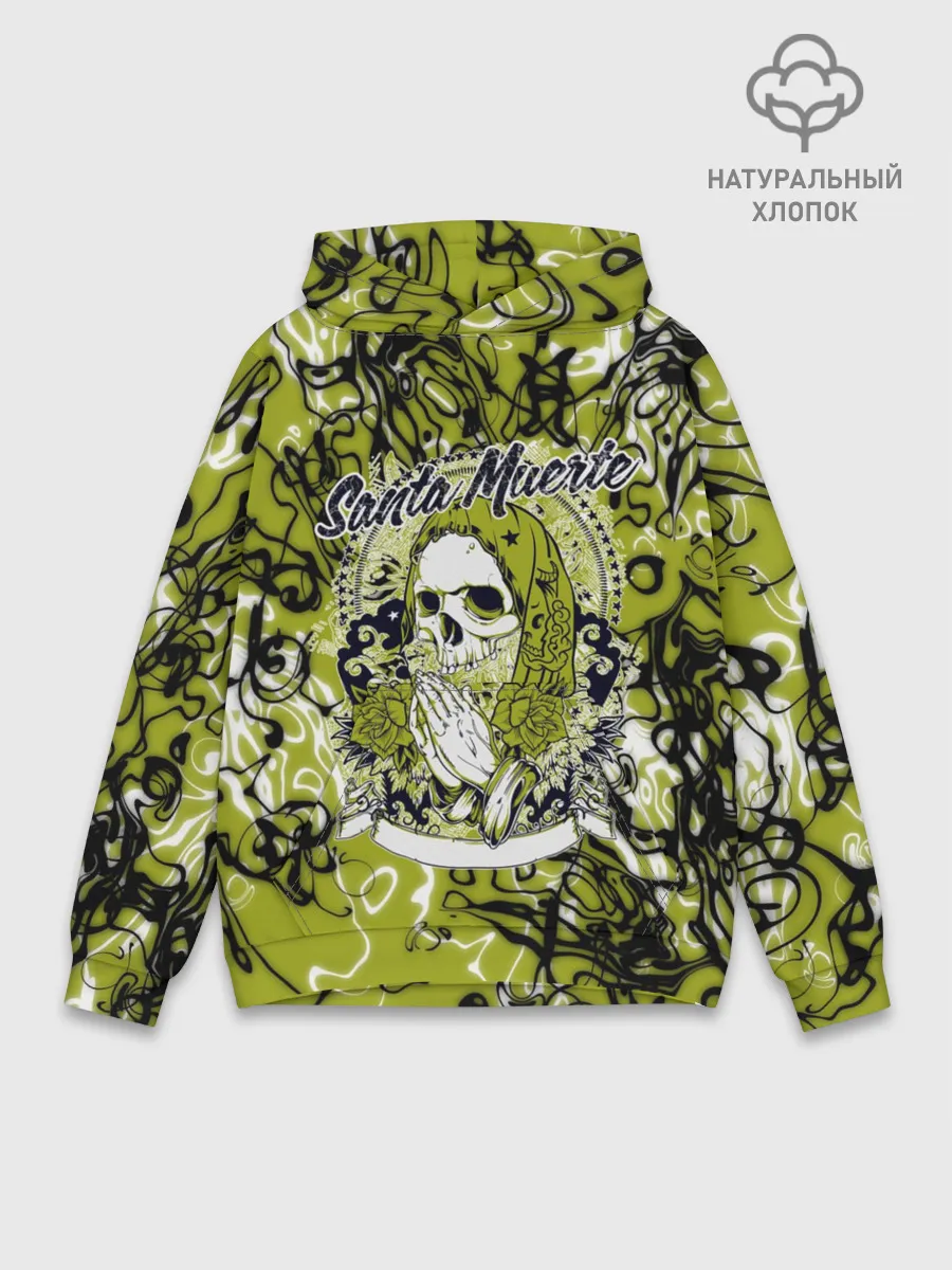 Худи мужской база хлопок / Santa Muerte