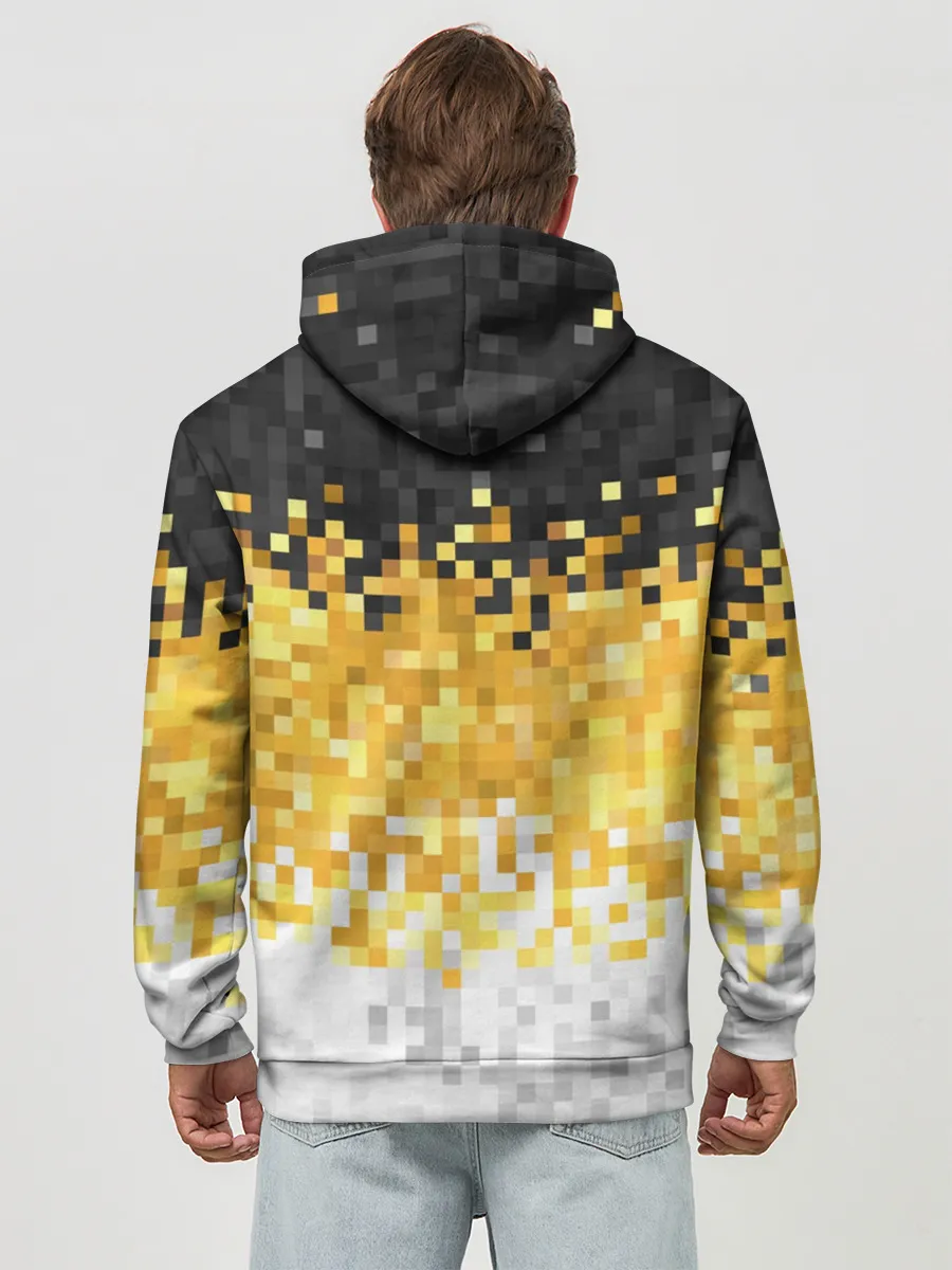 Худи мужской база хлопок / 1858 Имперский флаг пикселами