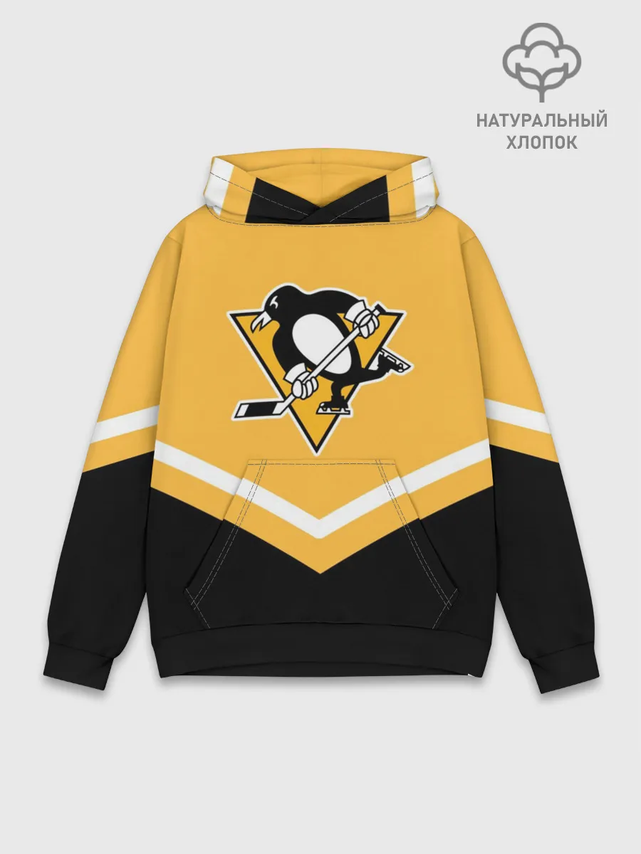 Худи мужской база хлопок / Pittsburgh Penguins
