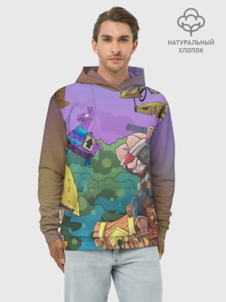 Худи мужской база хлопок / Fortnite