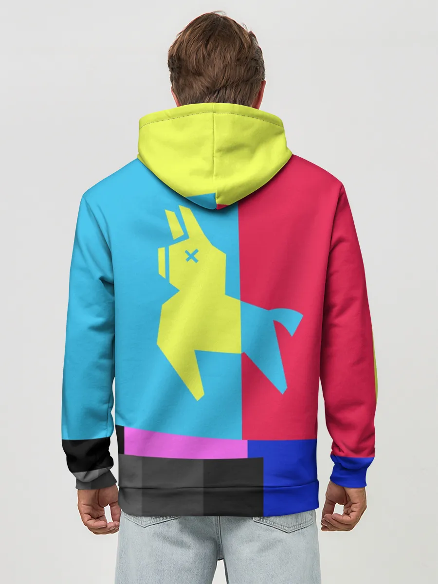 Худи мужской база хлопок / Лама Фортнайт