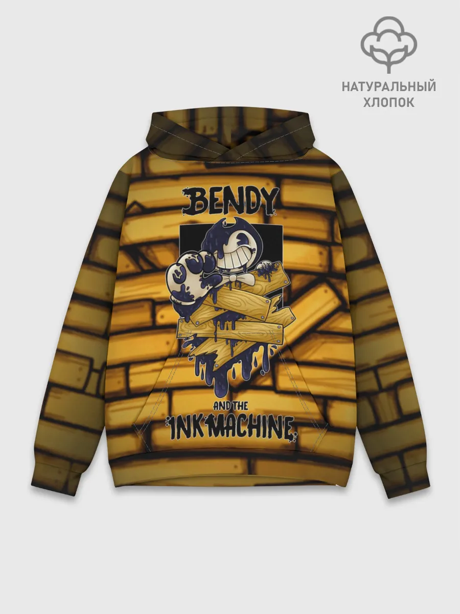 Худи мужской база хлопок / Bendy and the ink machine