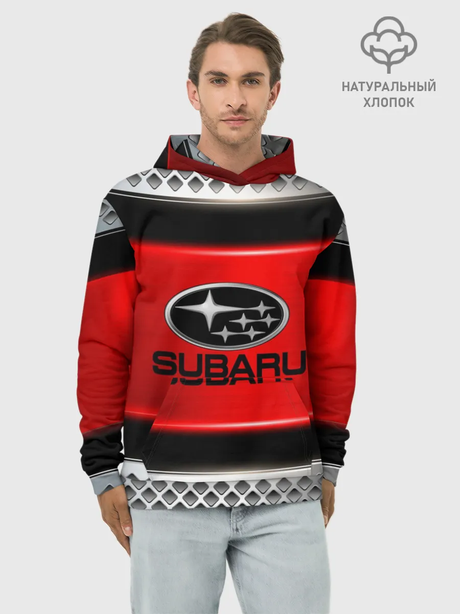 Худи мужской база хлопок / SUBARU