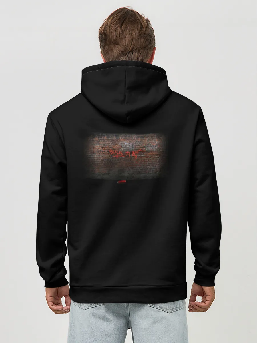 Худи мужской база хлопок / Утиный вандализм