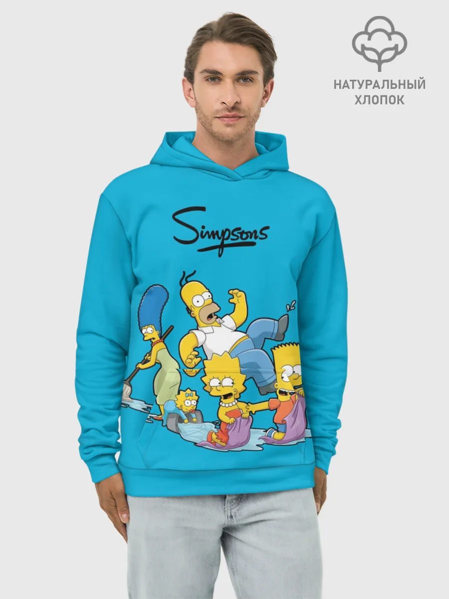 Худи мужской база хлопок / Симпсоны