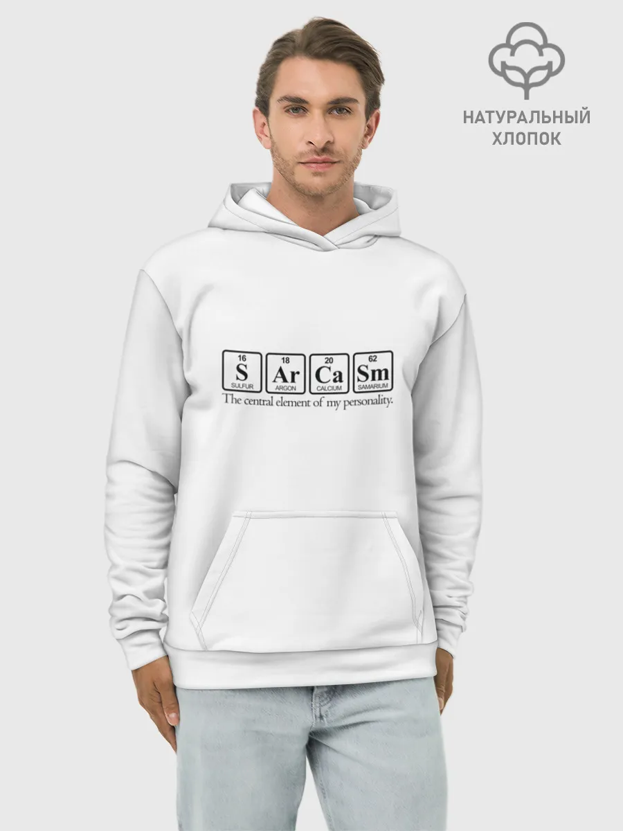 Худи мужской база хлопок / Sarcasm
