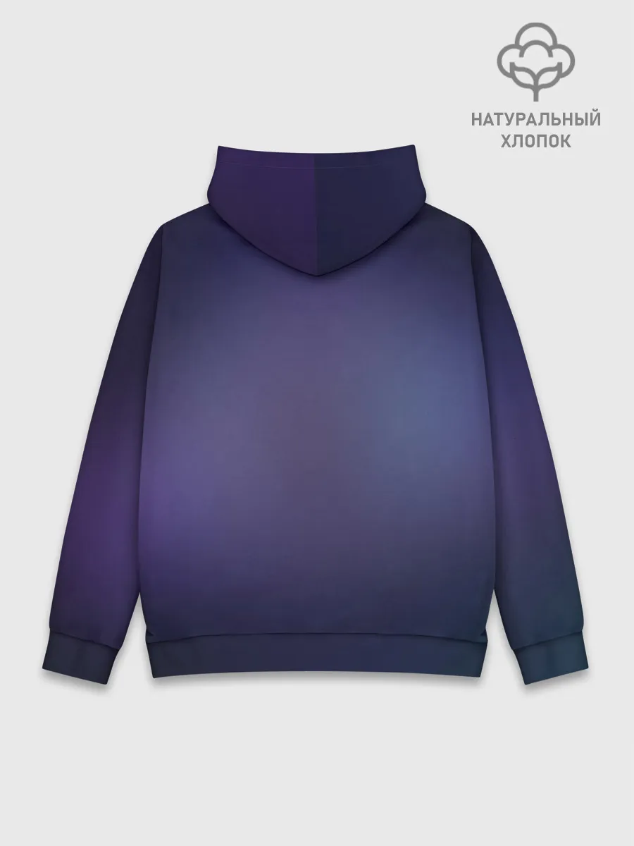 Худи мужской база хлопок / Ворон