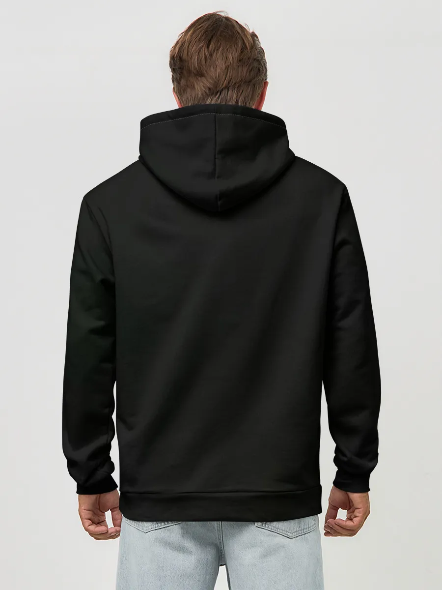 Худи мужской база хлопок / Ворон