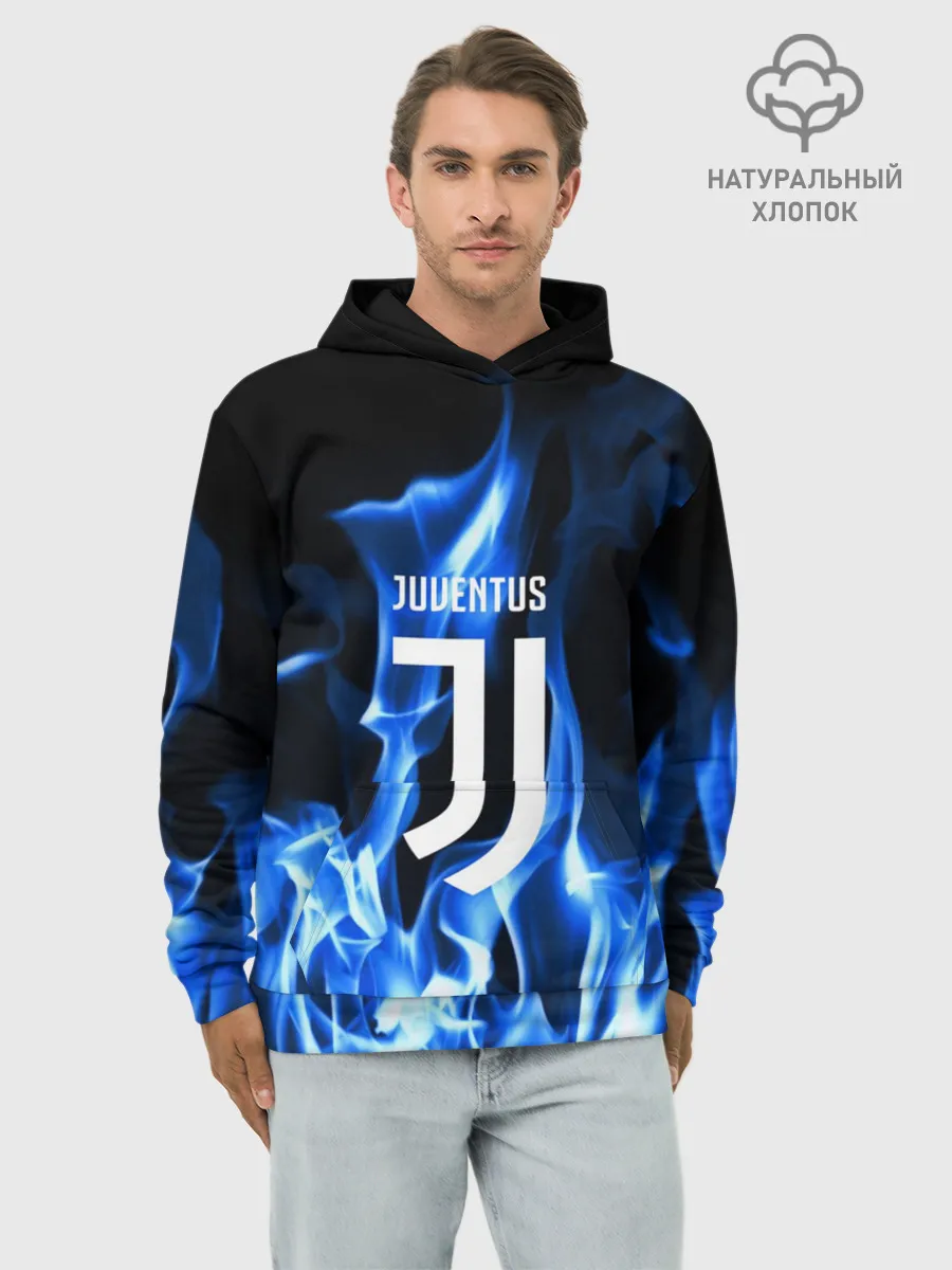 Худи мужской база хлопок / JUVENTUS