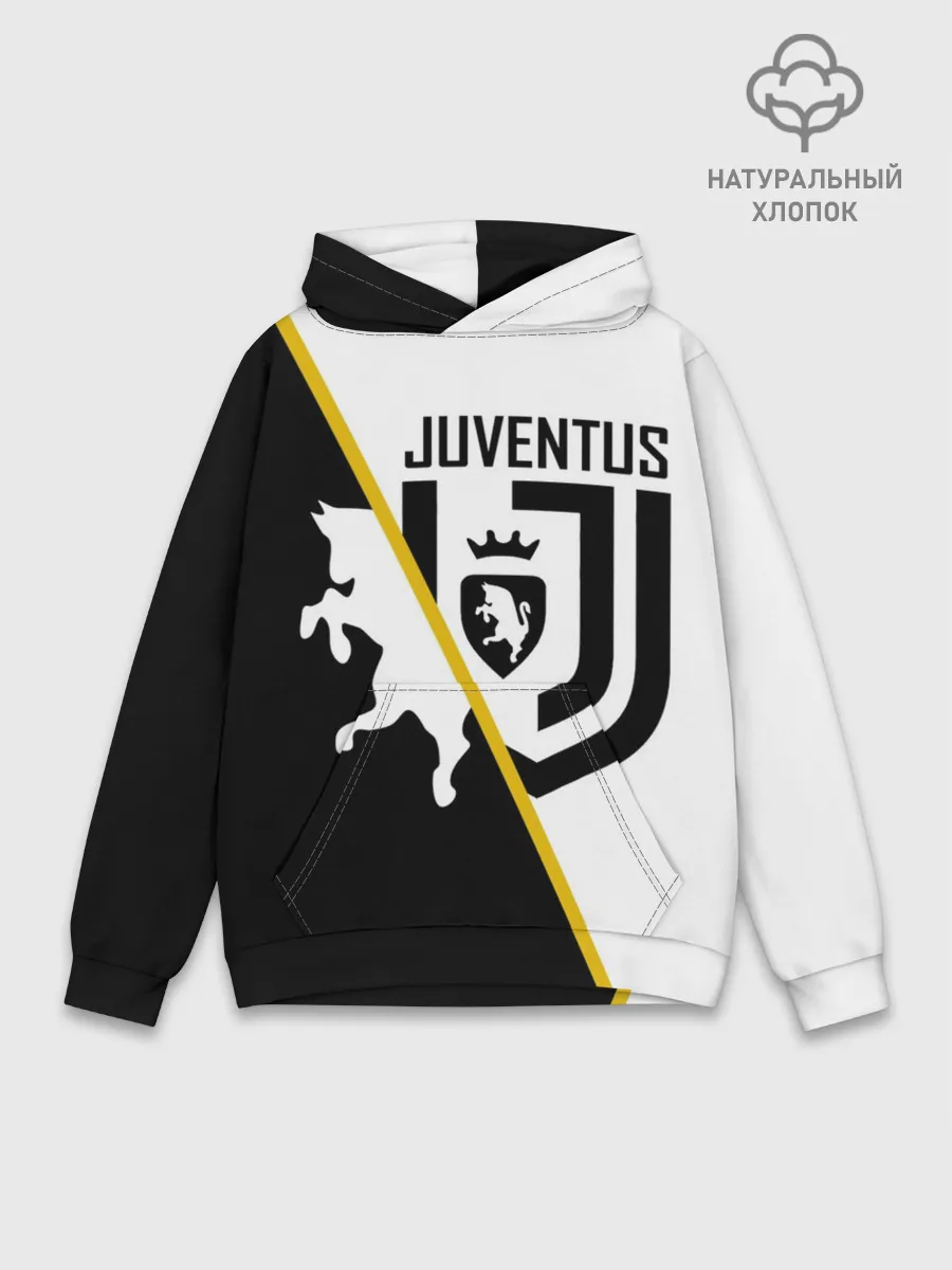 Худи мужской база хлопок / JUVENTUS.