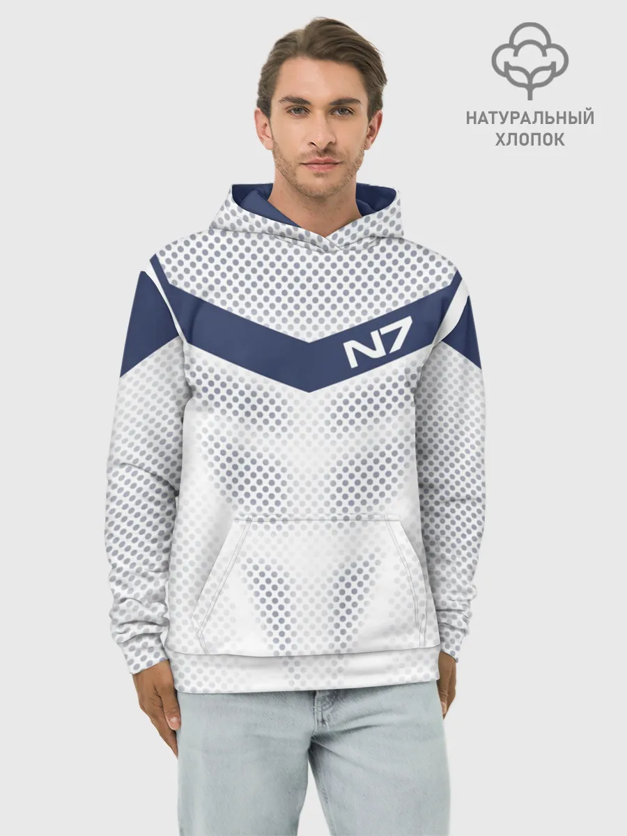 Худи мужской база хлопок / Mass Effect N7