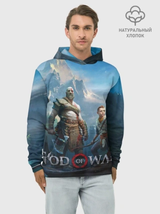Худи мужской база хлопок / God of War