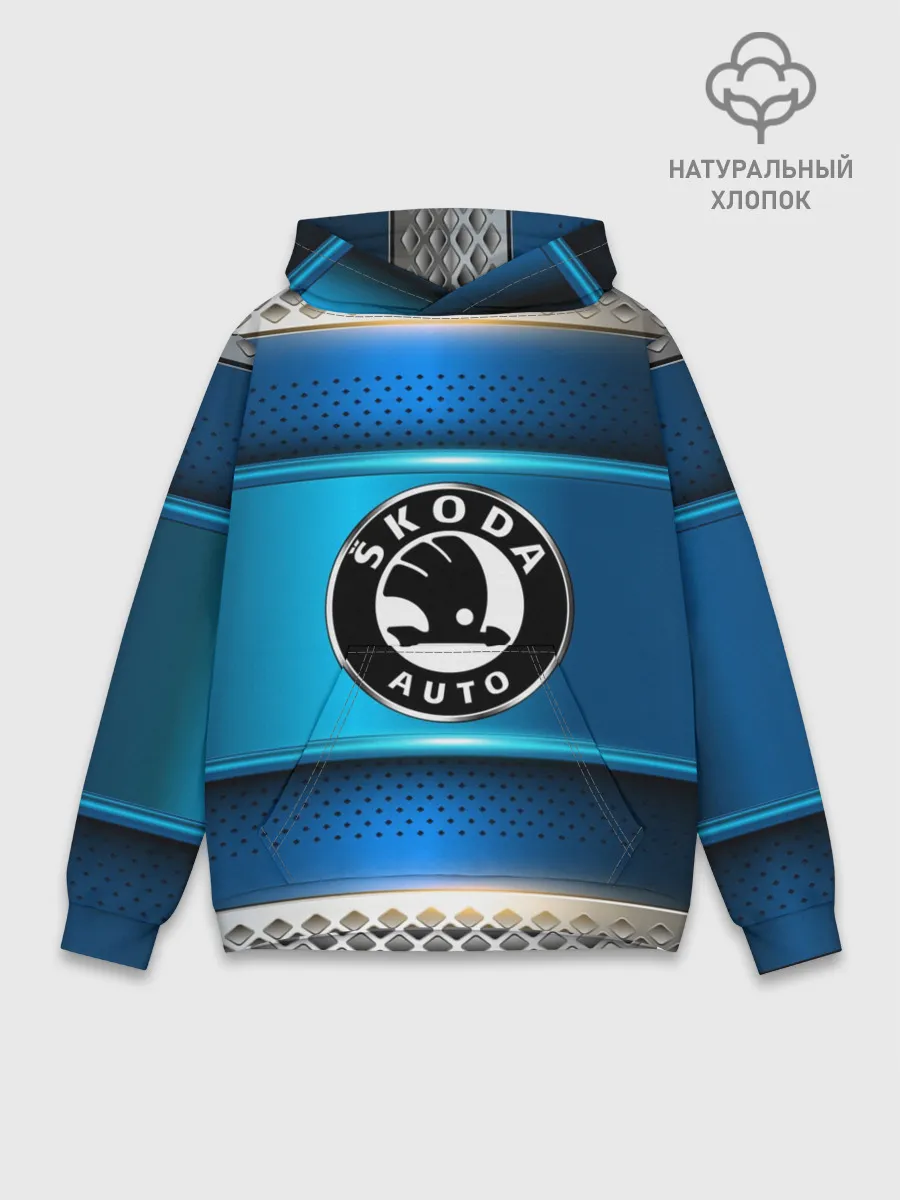 Худи мужской база хлопок / SKODA sport collection