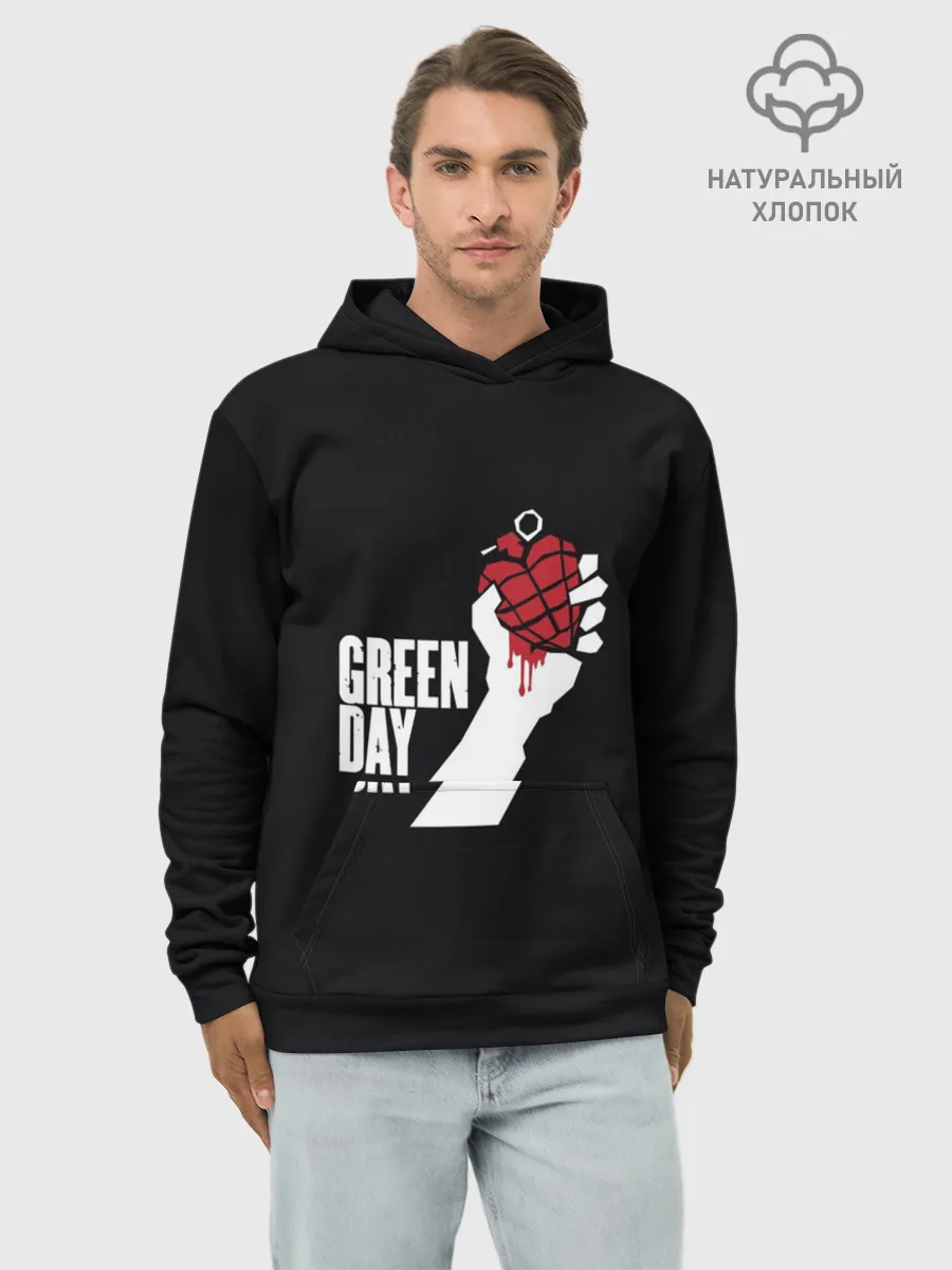 Худи мужской база хлопок / Green Day