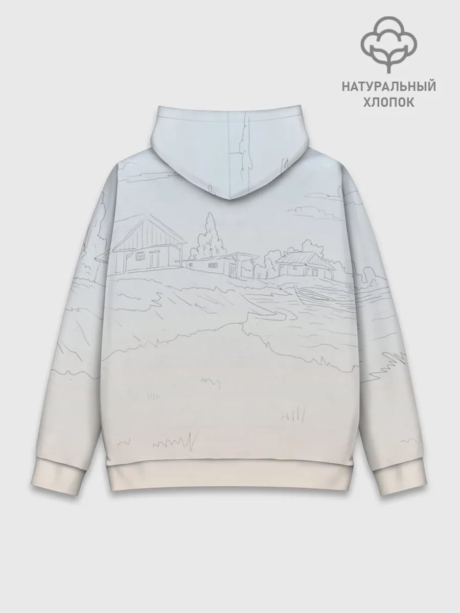 Худи мужской база хлопок / Девушка с контроллером