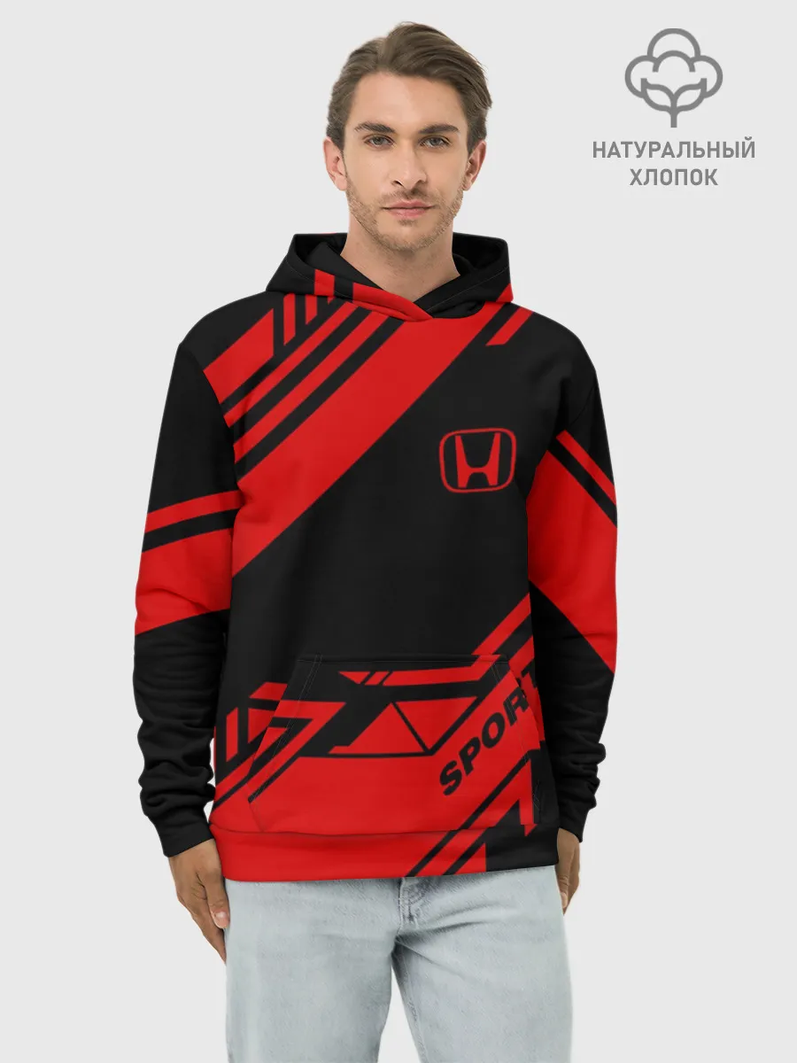 Худи мужской база хлопок / HONDA SPORT