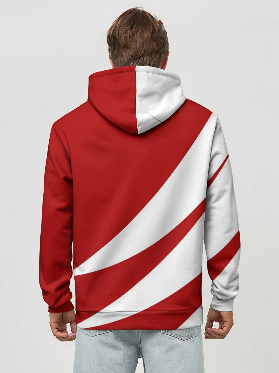 Худи мужской база хлопок / ГЕОМЕТРИЧЕСКОЕ СЕРДЦЕ.