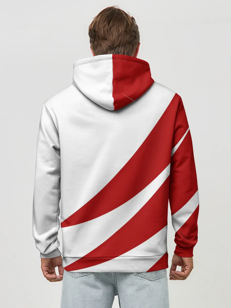 Худи мужской база хлопок / ГЕОМЕТРИЧЕСКОЕ СЕРДЦЕ.