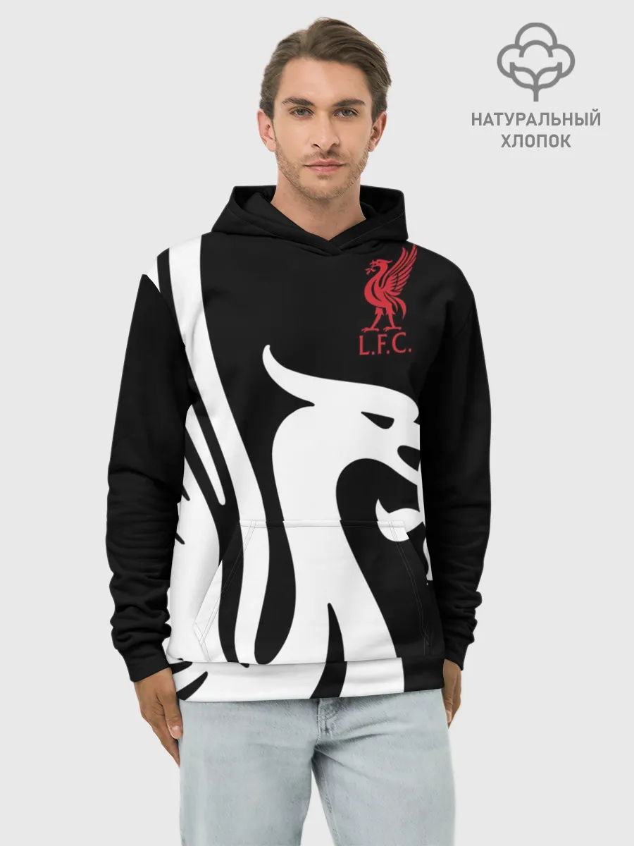 Худи мужской база хлопок / Liverpool Exclusive