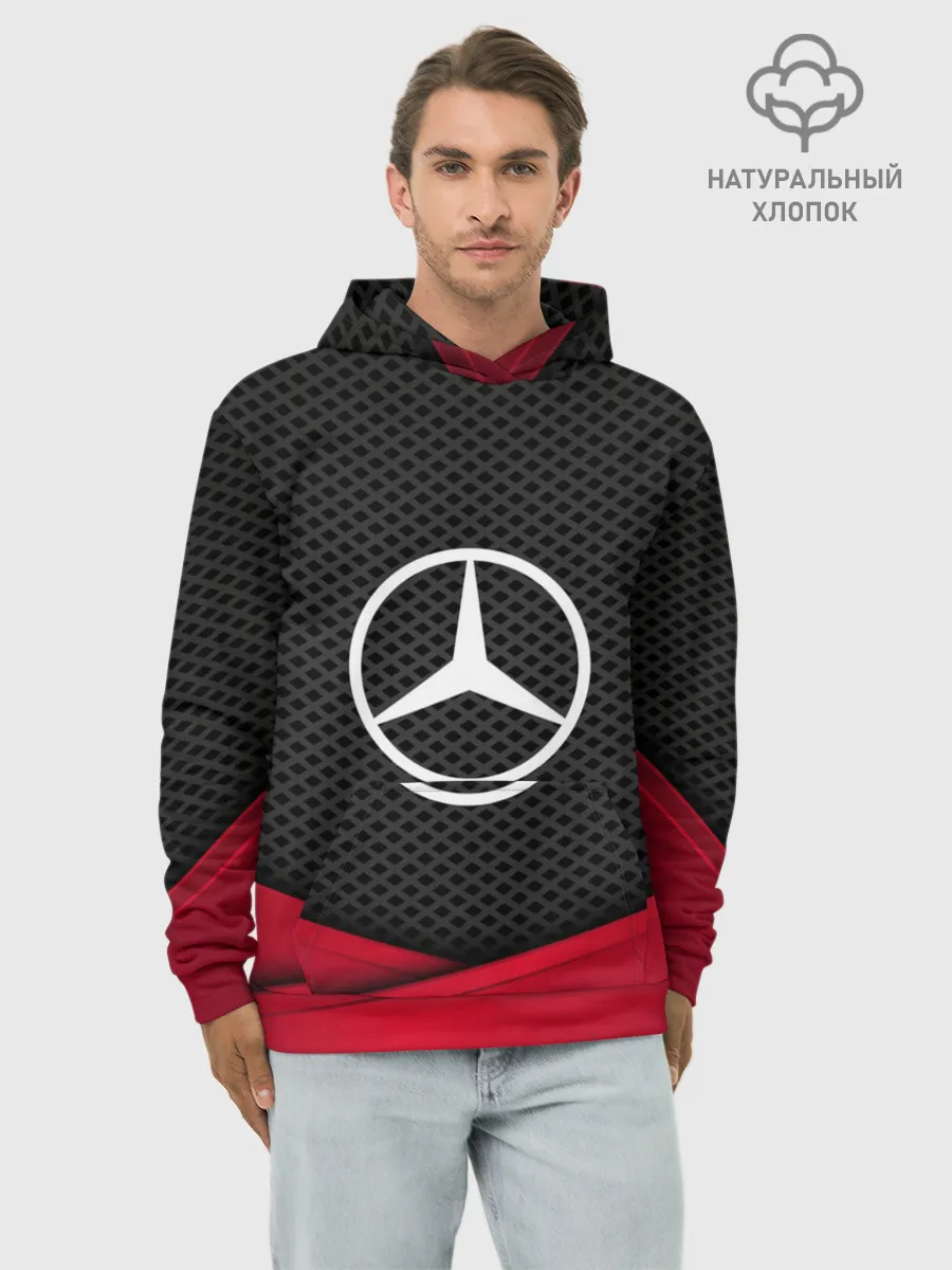 Худи мужской база хлопок / MERCEDES-BENZ