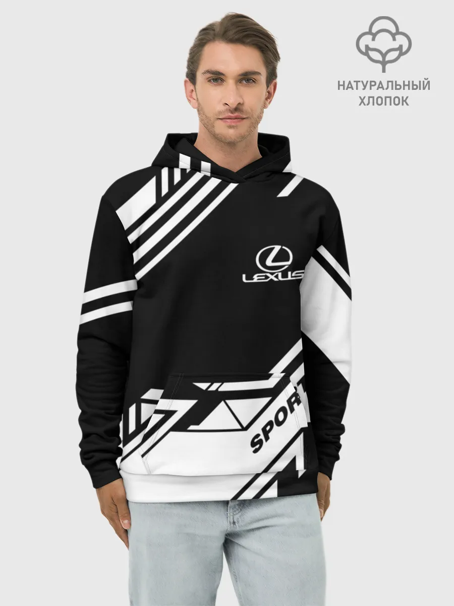 Худи мужской база хлопок / LEXUS SPORT