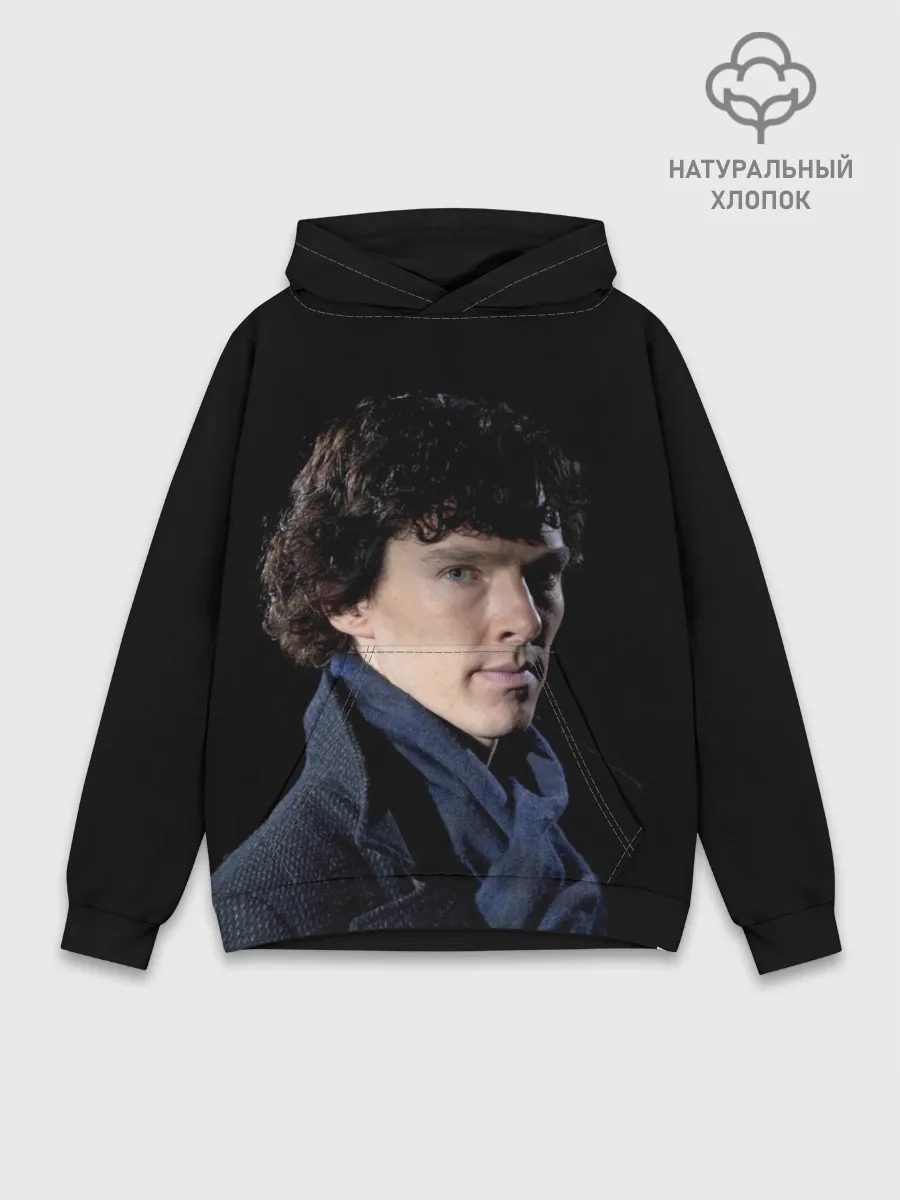 Худи мужской база хлопок / Sherlock