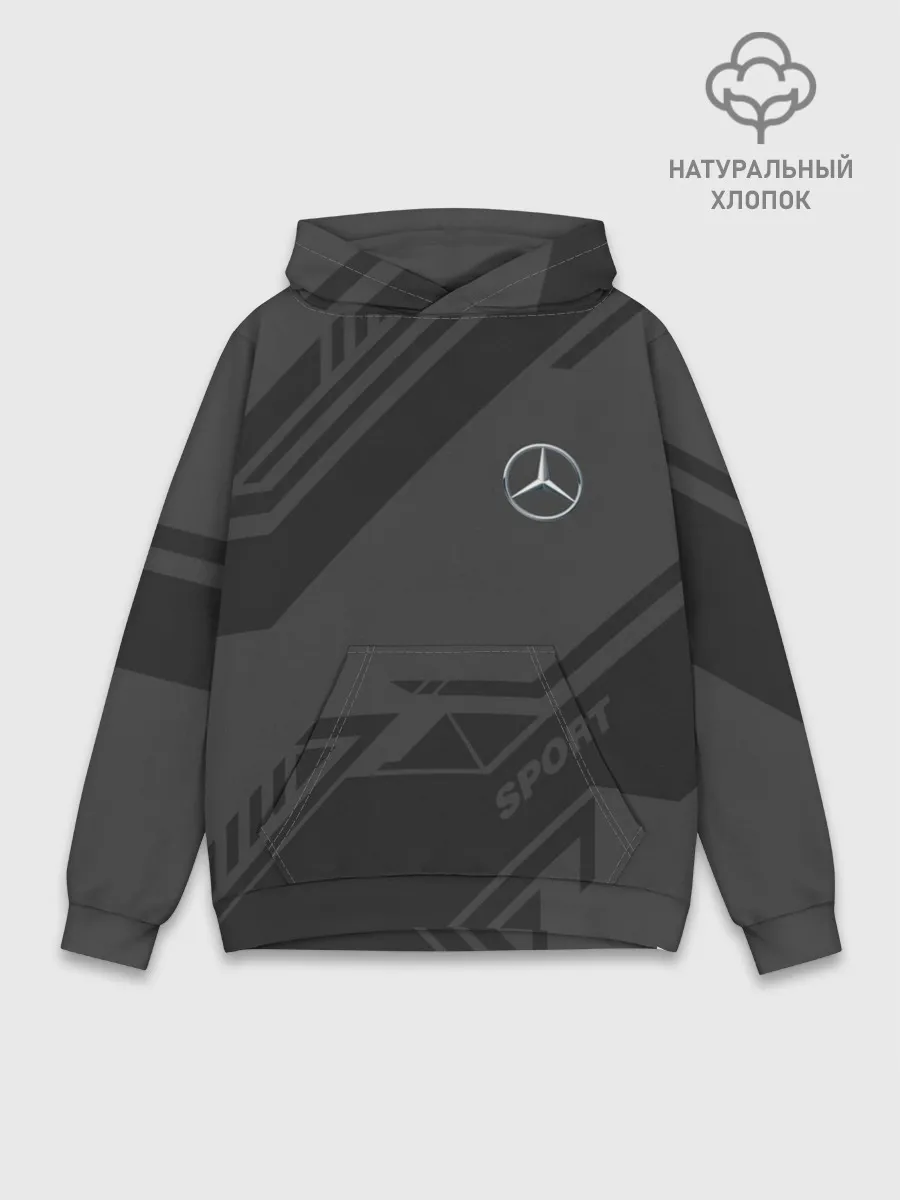 Худи мужской база хлопок / MERCEDES SPORT