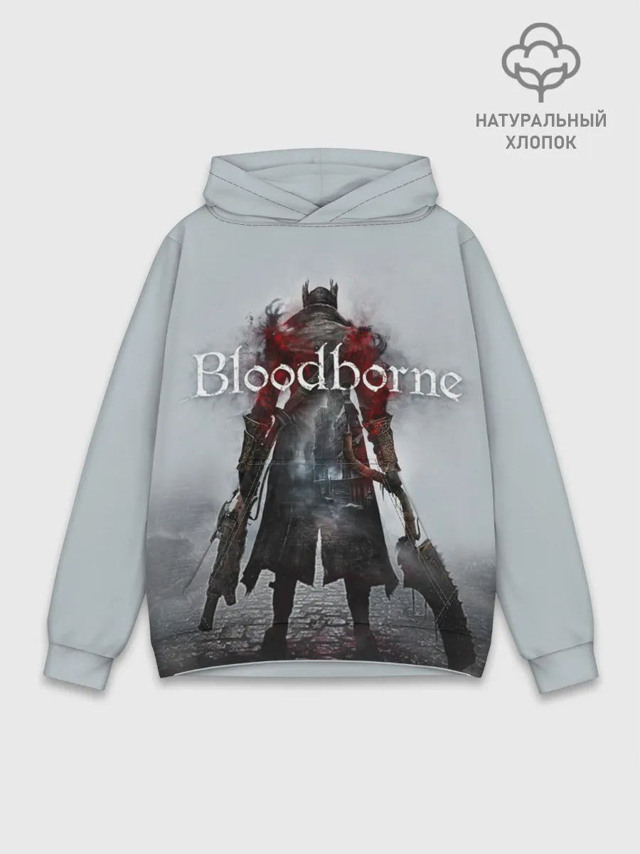 Худи мужской база хлопок / Bloodborne