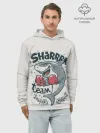 Худи мужской база хлопок / Shark