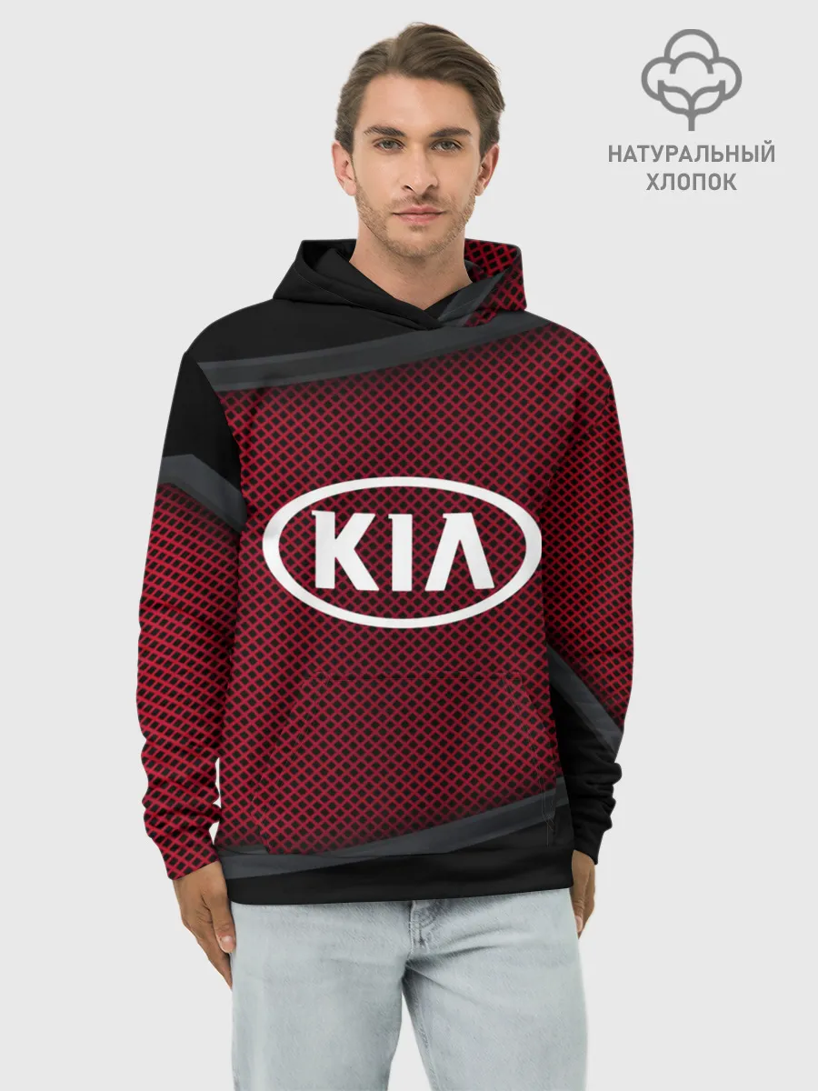 Худи мужской база хлопок / KIA SPORT