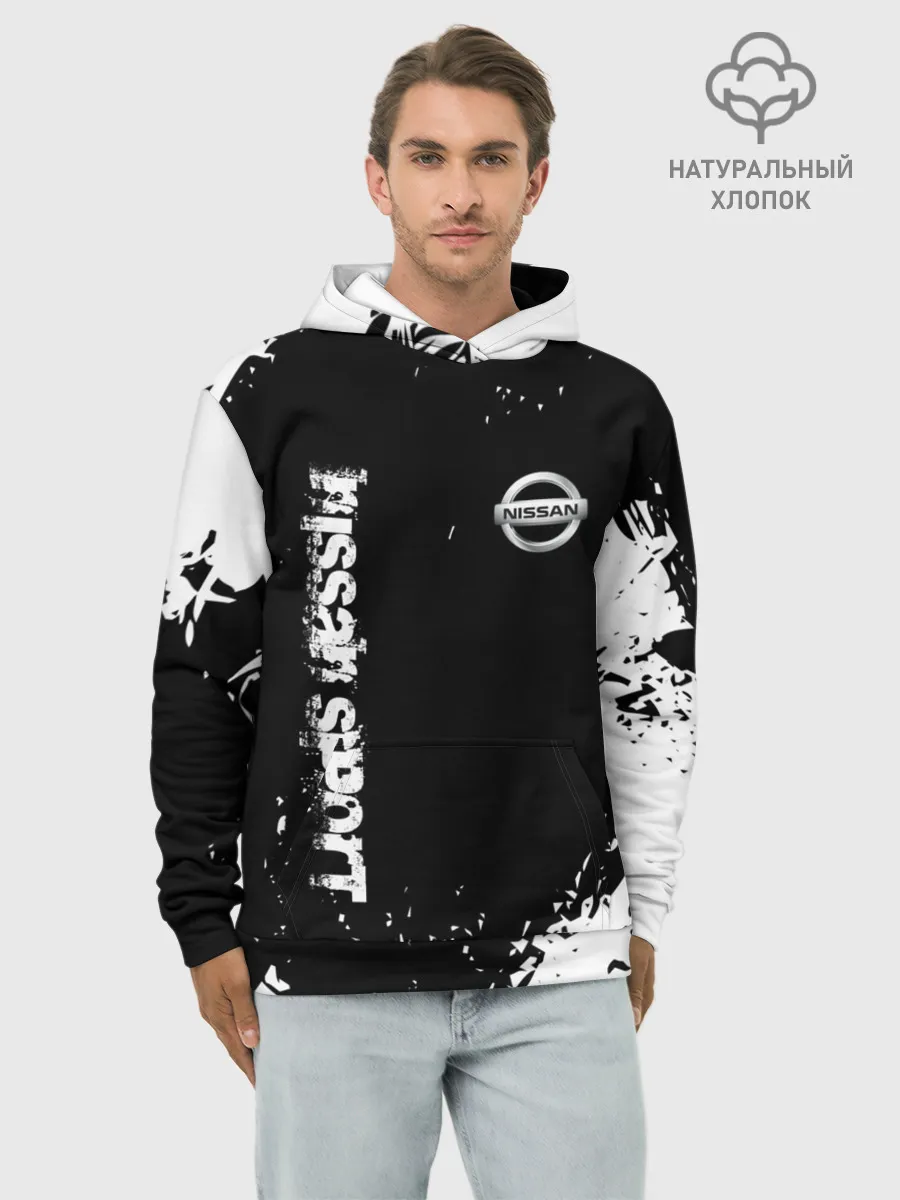 Худи мужской база хлопок / NISSAN SPORT