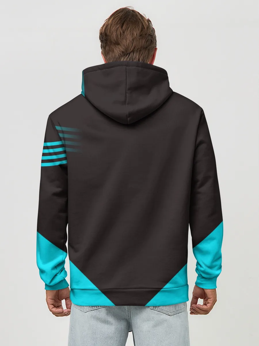 Худи мужской база хлопок / volleyball