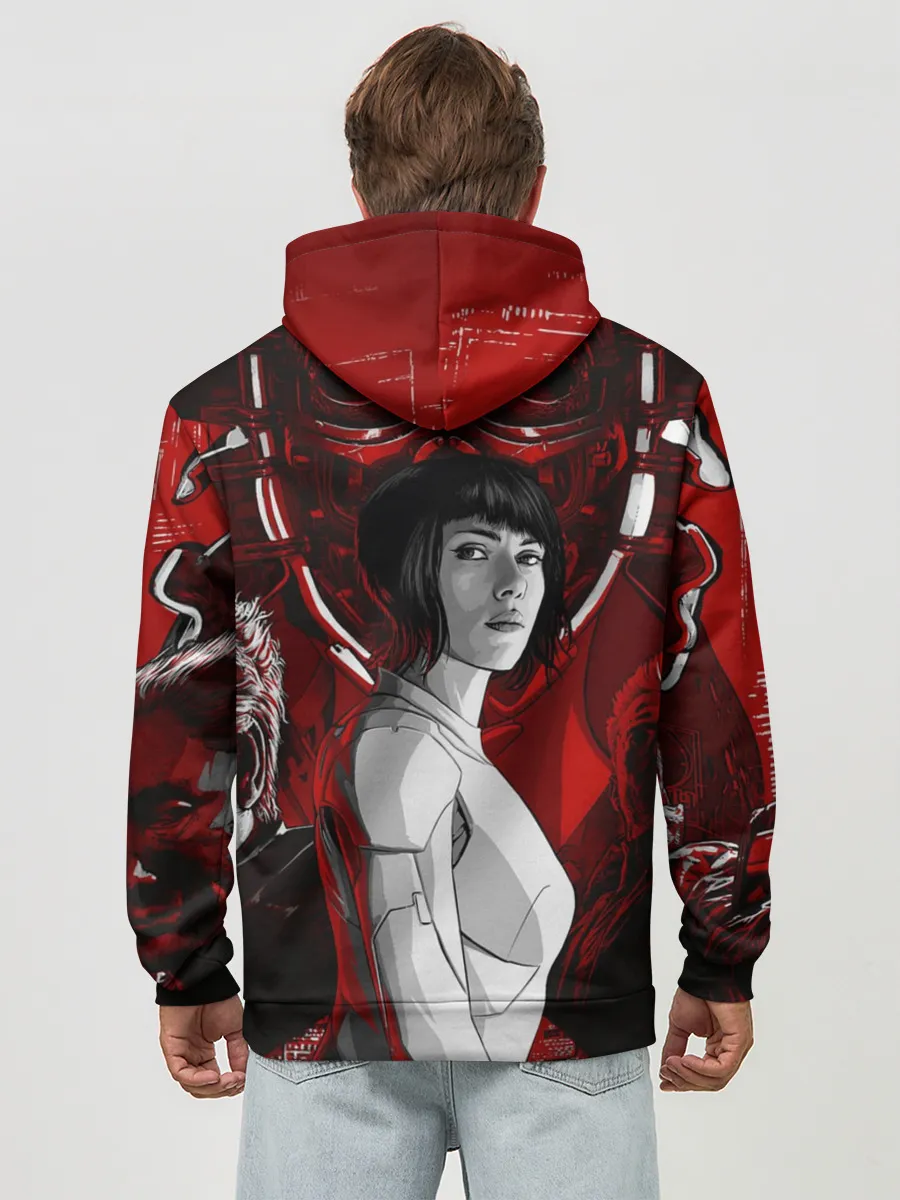 Худи мужской база хлопок / Призрак в доспехах